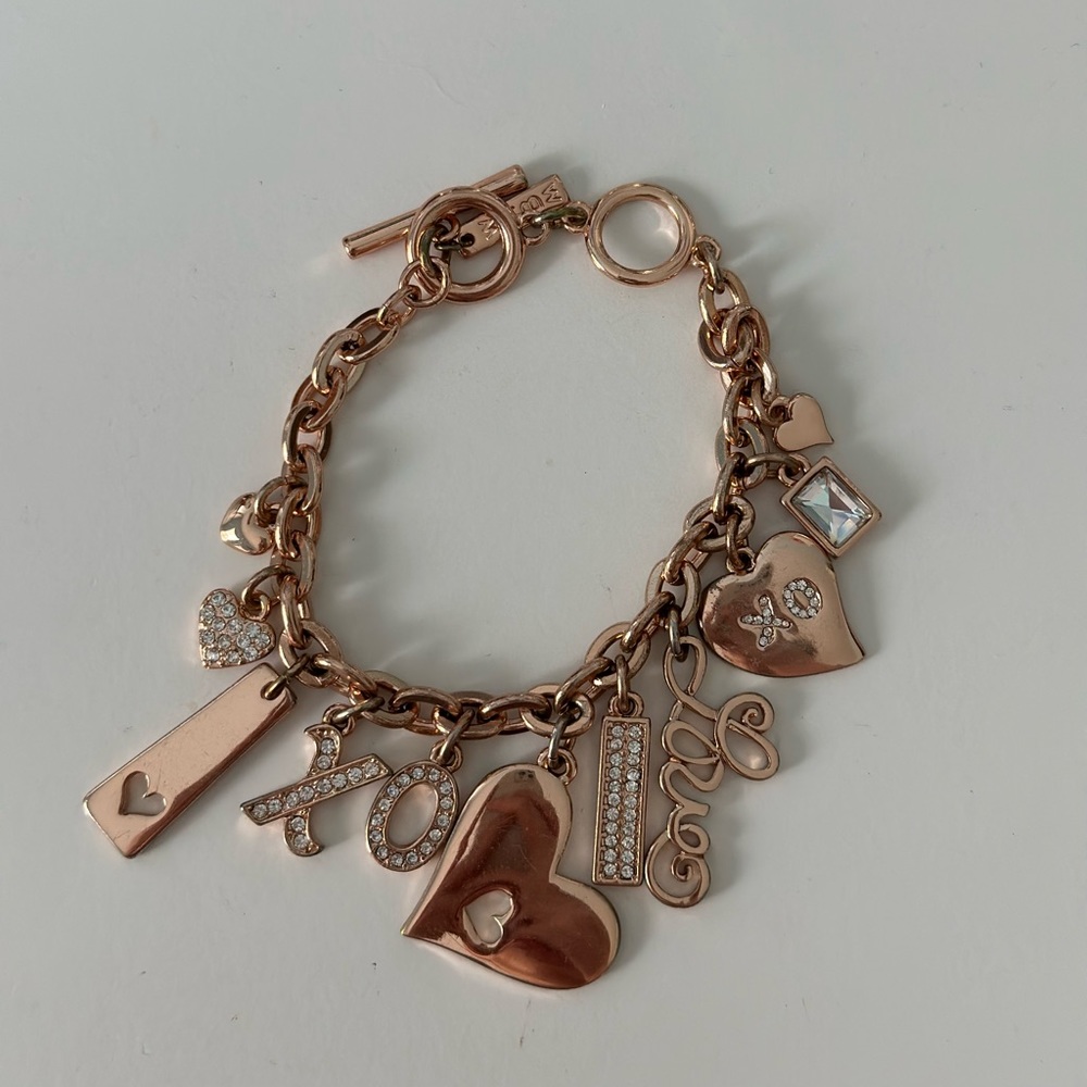 Rose Gold Charm Bracelet